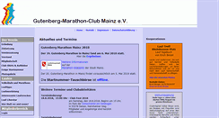 Desktop Screenshot of gutenberg-marathonclub.de