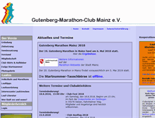 Tablet Screenshot of gutenberg-marathonclub.de